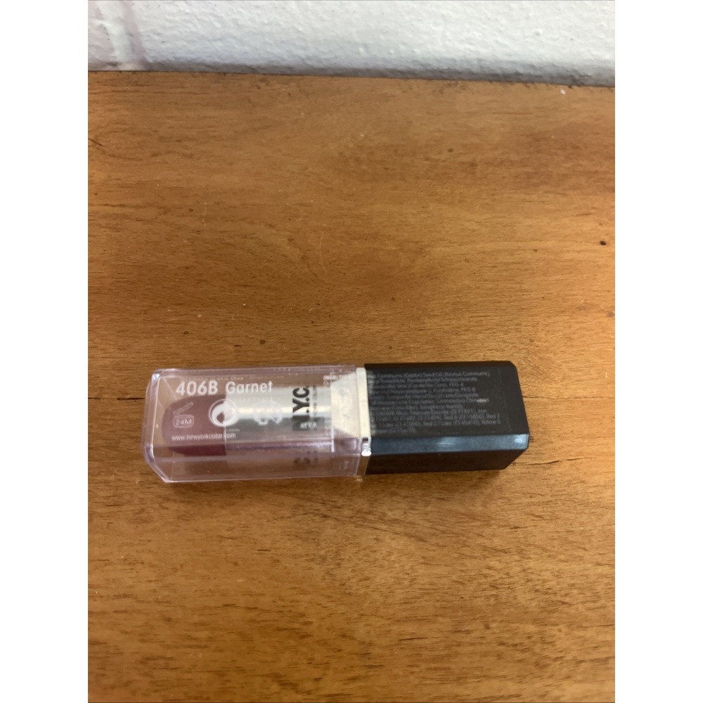 1 PC N.Y.C. ULTRA LAST LIP WEAR- GARNET 406B 0.12 OZ NEW AND SEALED